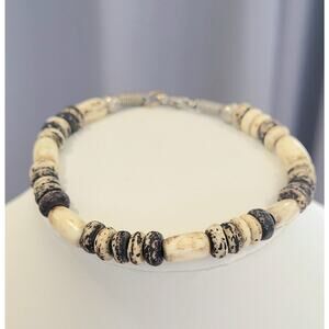 Boho Chic Bone Stone Bracelet Tribal Natural Surfer Vibe Unisex